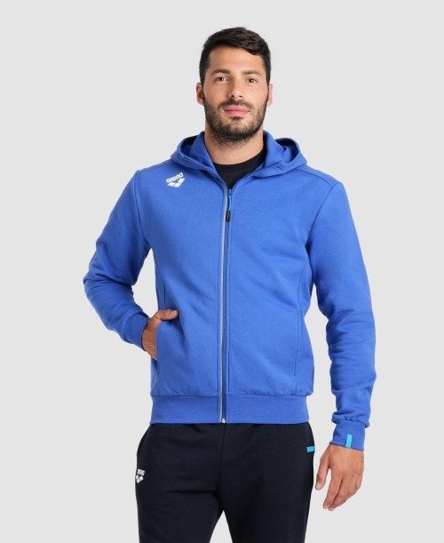 Arena Team Hooded Jacket Panel Royal | 26938-EAMU