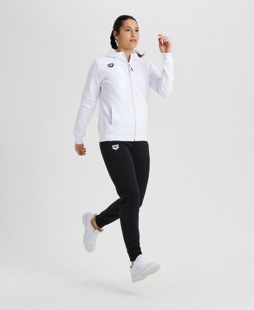 Arena Team Hooded Jacket Panel White | 71940-DRWB