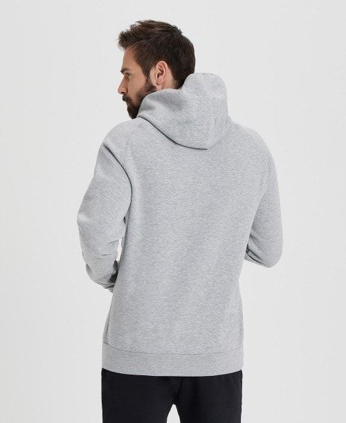 Arena Team Hooded Sweatshirt Panel Grey | 93564-CFVE