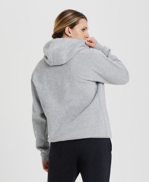 Arena Team Hooded Sweatshirt Panel Grey | 93564-CFVE