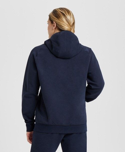 Arena Team Hooded Sweatshirt Panel Navy | 69134-IOEH