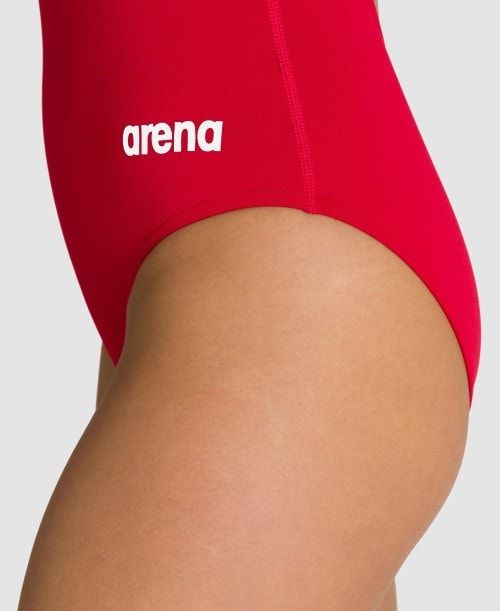 Arena Team Light Drop Back One Piece Red / White | 94802-YVHW