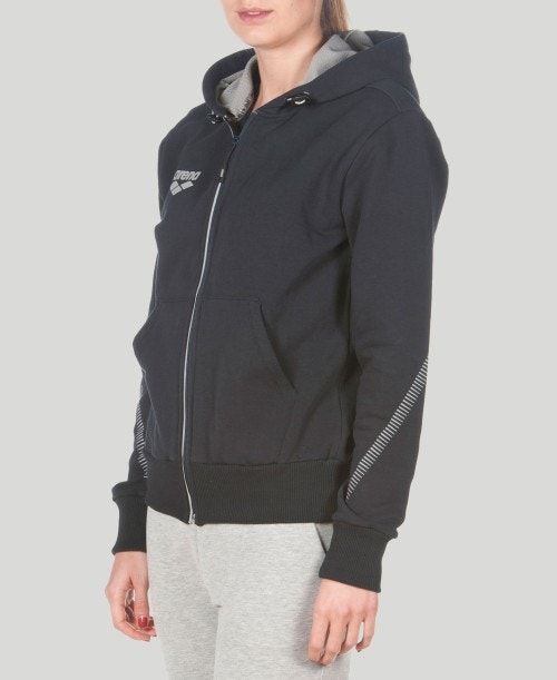 Arena Team Line Hooded Jacket Navy | 42738-QYOE