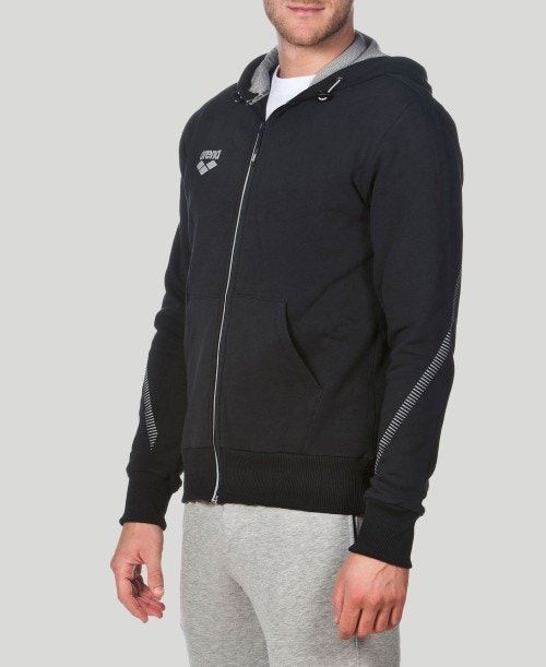 Arena Team Line Hooded Jacket Navy | 42738-QYOE