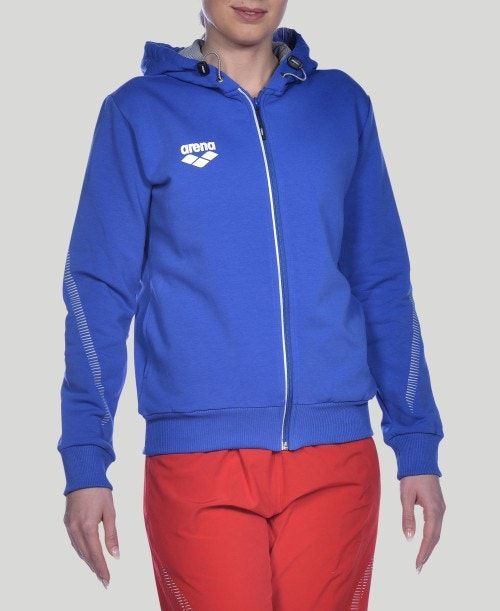 Arena Team Line Hooded Jacket Royal | 34795-TGKD