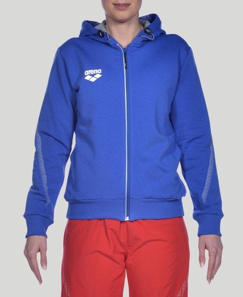 Arena Team Line Hooded Jacket Royal | 34795-TGKD