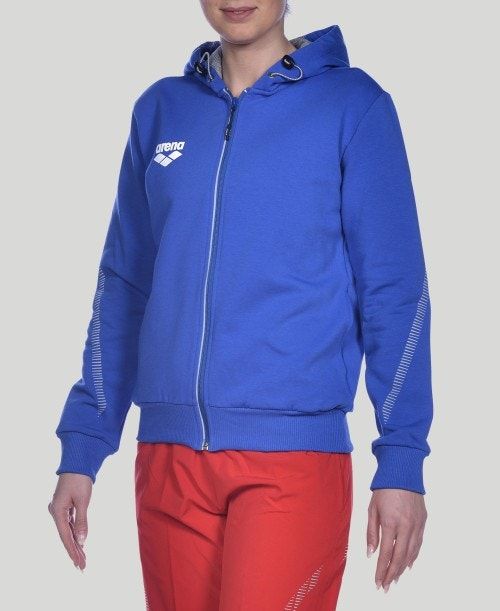 Arena Team Line Hooded Jacket Royal | 34795-TGKD