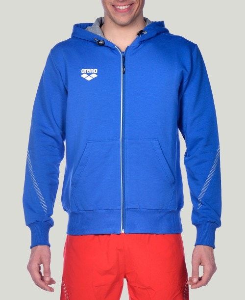 Arena Team Line Hooded Jacket Royal | 81304-AEGP