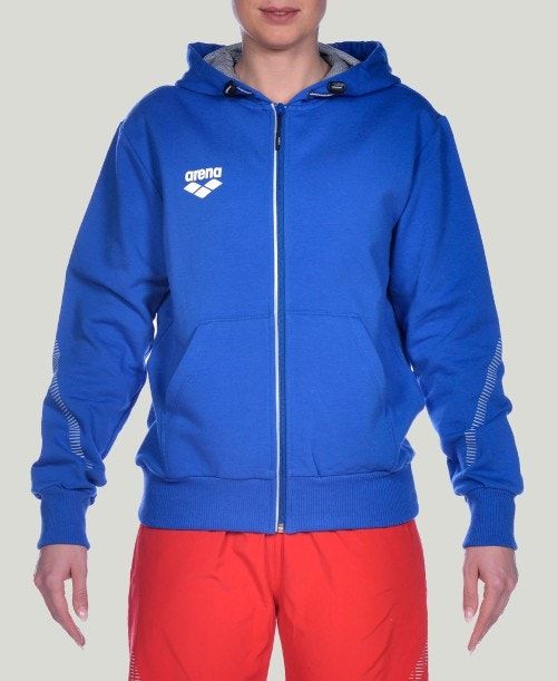 Arena Team Line Hooded Jacket Royal | 81304-AEGP