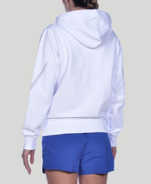 Arena Team Line Hooded Jacket White | 45397-OTJV