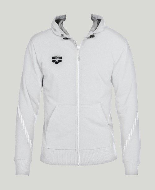 Arena Team Line Hooded Jacket White | 45397-OTJV