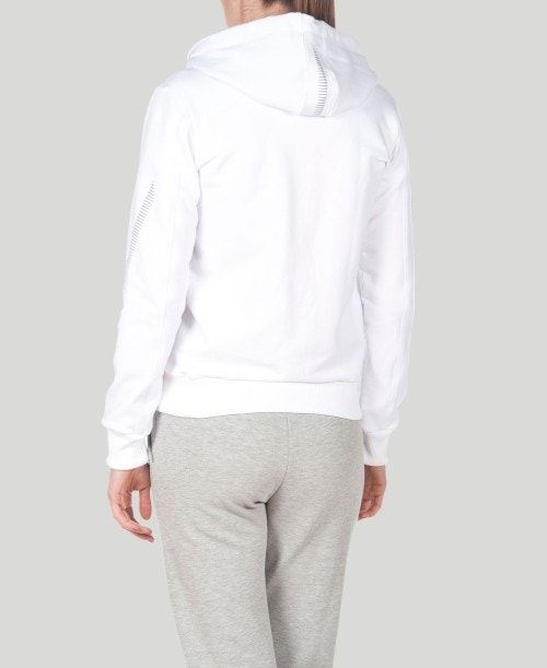 Arena Team Line Hooded Jacket White | 51706-UDWZ