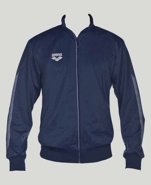 Arena Team Line Knitted Poly Jacket Navy | 80752-LGKW