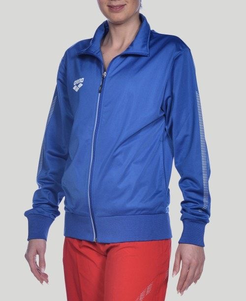 Arena Team Line Knitted Poly Jacket Royal | 36792-AYWZ