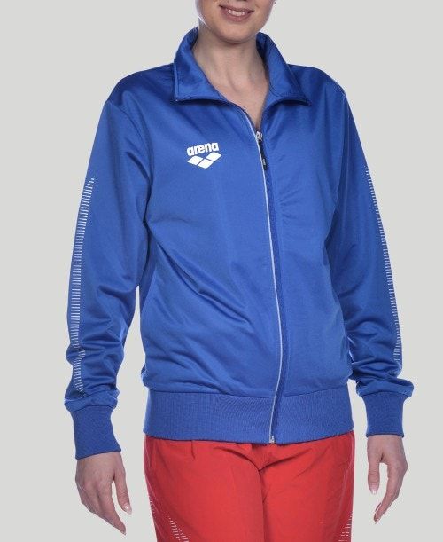 Arena Team Line Knitted Poly Jacket Royal | 36792-AYWZ