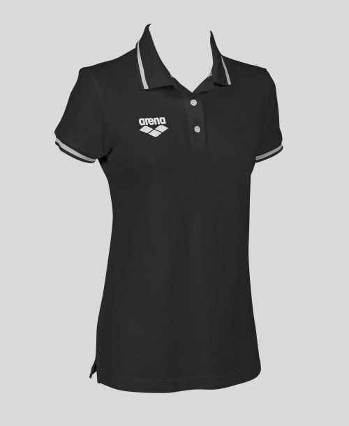 Arena Team Line Short Sleeve Polo Black | 47156-UBLI