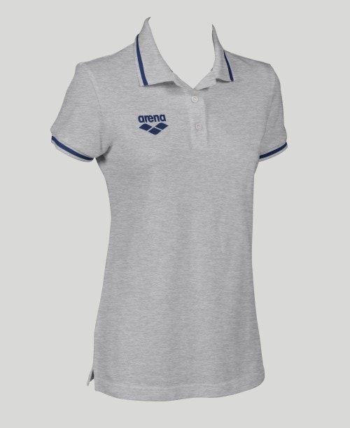 Arena Team Line Short Sleeve Polo Grey | 20169-UYQR