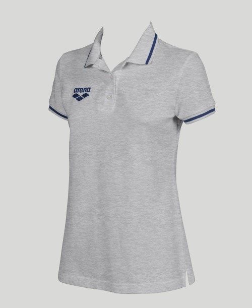 Arena Team Line Short Sleeve Polo Grey | 20169-UYQR