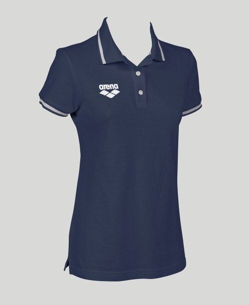 Arena Team Line Short Sleeve Polo Navy | 75194-KYPL