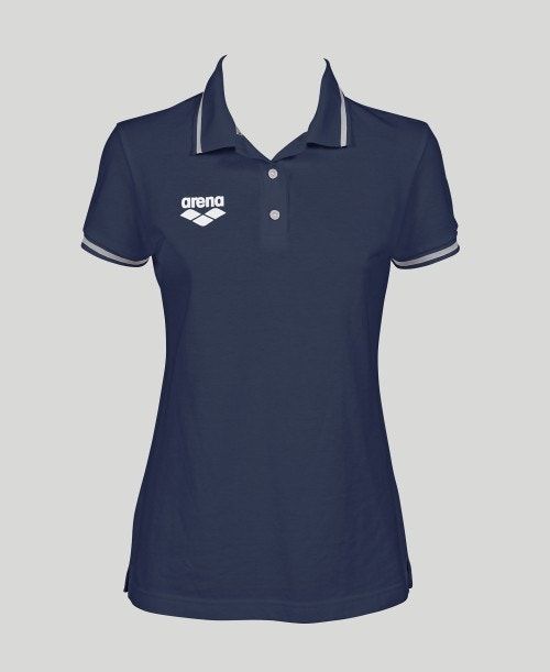 Arena Team Line Short Sleeve Polo Navy | 75194-KYPL