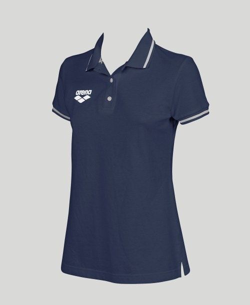 Arena Team Line Short Sleeve Polo Navy | 75194-KYPL