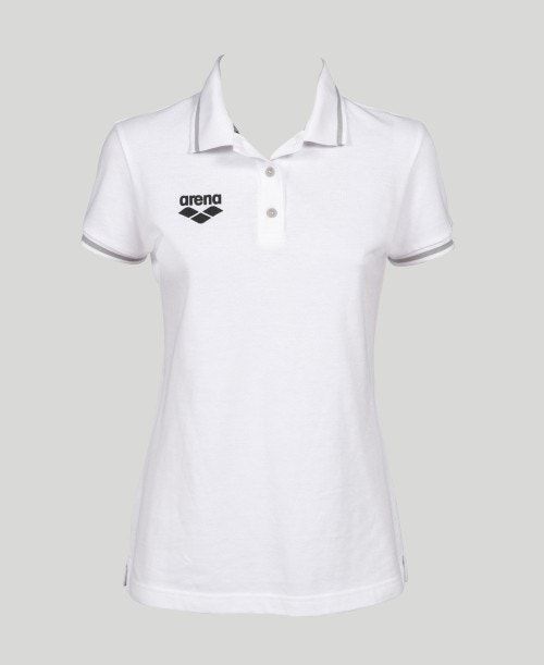 Arena Team Line Short Sleeve Polo White | 51436-LPVZ