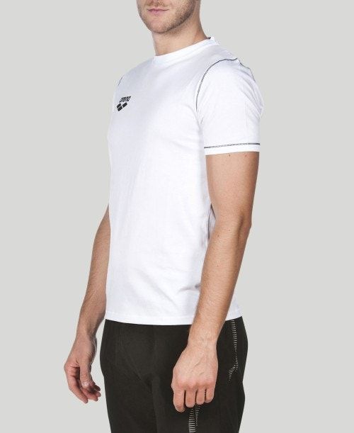 Arena Team Line Short Sleeve Tee White | 50219-HLJE