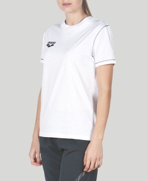 Arena Team Line Short Sleeve Tee White | 50219-HLJE