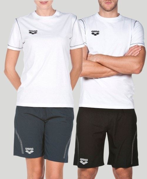 Arena Team Line Short Sleeve Tee White | 50219-HLJE