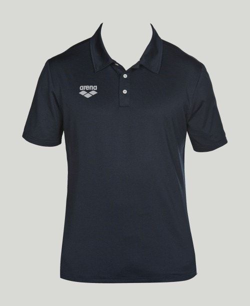 Arena Team Line Tech Short Sleeve Polo Navy | 10279-YJXR