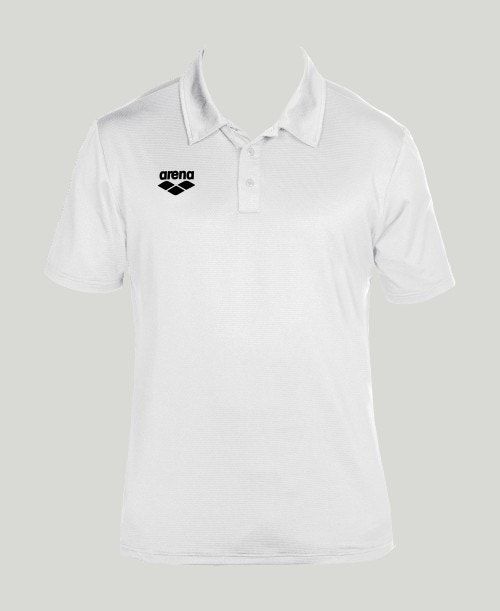 Arena Team Line Tech Short Sleeve Polo White | 31472-ICMZ