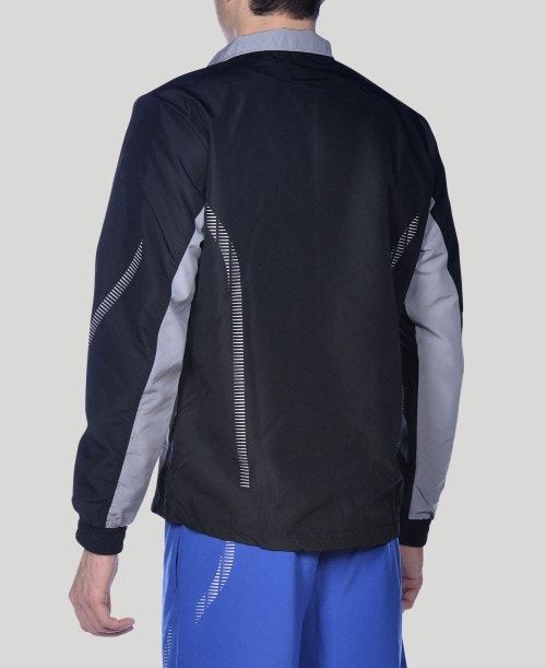 Arena Team Line Warm-up Jacket Black / Grey | 50368-VOMP