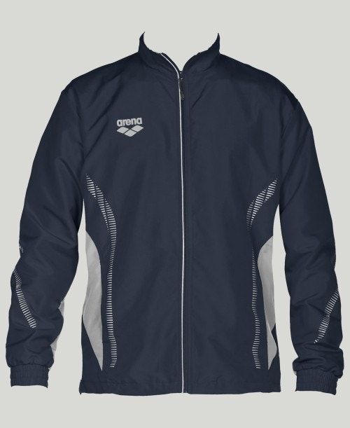 Arena Team Line Warm-up Jacket Navy / Grey | 96015-RVDY