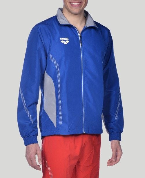 Arena Team Line Warm-up Jacket Royal / Grey | 53860-KTQL