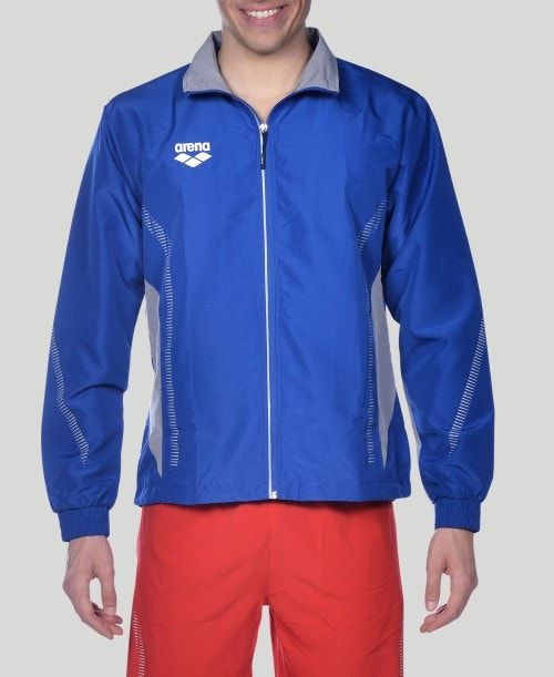 Arena Team Line Warm-up Jacket Royal / Grey | 53860-KTQL