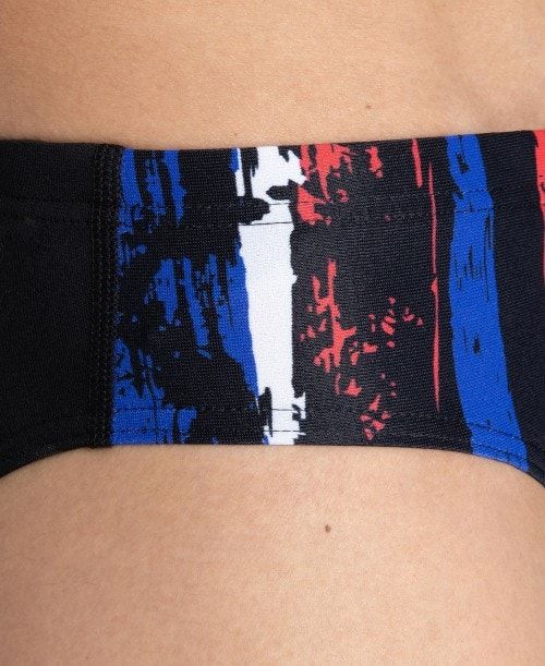 Arena Team Painted Stripes Brief Black / Multicolor White | 67249-SNFB