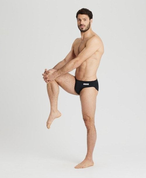 Arena Team Solid Brief Black / White | 43981-OUZB