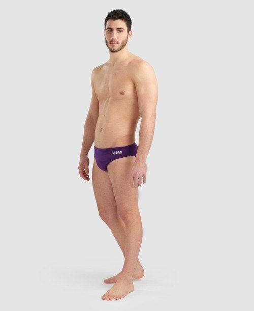 Arena Team Solid Brief Purple / White | 67932-ZINV