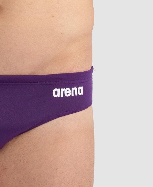 Arena Team Solid Brief Purple / White | 67932-ZINV