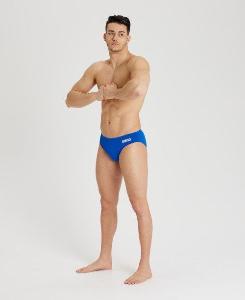 Arena Team Solid Brief Royal / White | 72164-WDEY