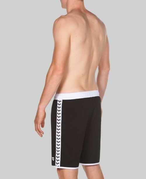 Arena Team Stripe Bermuda Black / White / Black | 73501-TALK