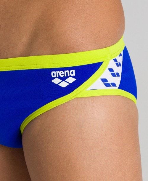 Arena Team Stripe Brief Blue / Green | 21869-HMIP