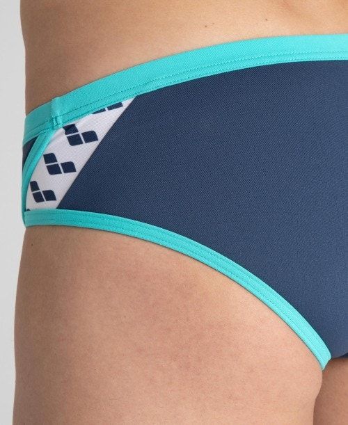 Arena Team Stripe Brief Dark Grey / Mint | 34560-PCIZ