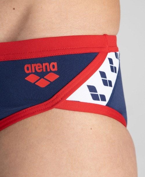 Arena Team Stripe Brief Navy / Red | 08926-VIFW