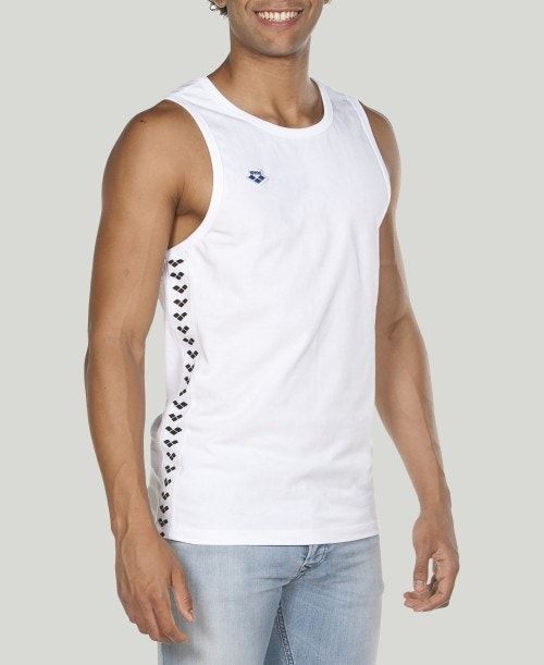 Arena Team Tank Top White / White / Black | 80415-SCRW