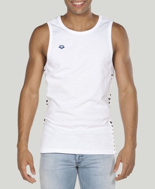 Arena Team Tank Top White / White / Black | 80415-SCRW