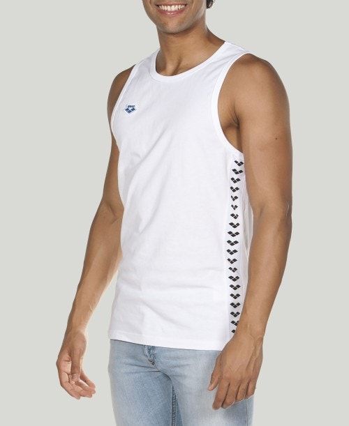 Arena Team Tank Top White / White / Black | 80415-SCRW