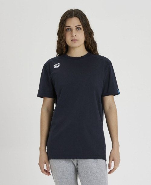 Arena Team T-shirt Panel Navy | 06531-JDUW