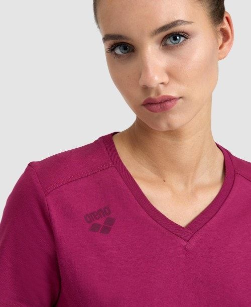 Arena Team T-shirt Panel Red | 38945-WAQZ