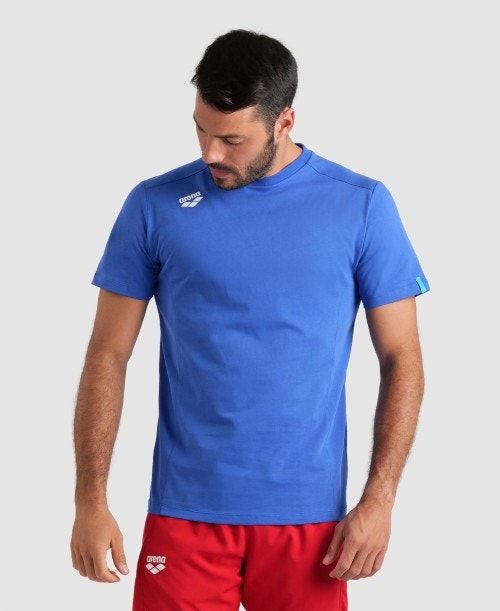 Arena Team T-shirt Panel Royal | 26918-QSNO